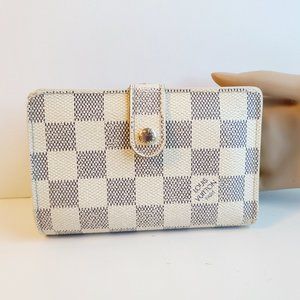 Louis Vuitton  Porte Viennois  Damier Azur wallet